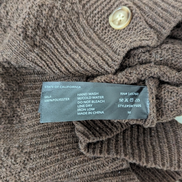 Fashion Q Brown Knit Cardigan - Picture 7 of 7